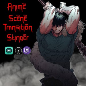 Anime Style Stream Transition, Stingers, Overlays, Animations