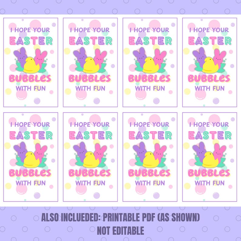 Easter Gift Tags Printable, Easter Bunny Gift Tags Editable Template ...