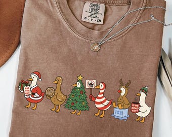 Christmas Anti Trump Shirt, Festive Goose Liberal Protest, Subtle FDT, Abolish ICE, Eat the Rich, Gift for Activist, Leftist Comfort Colors