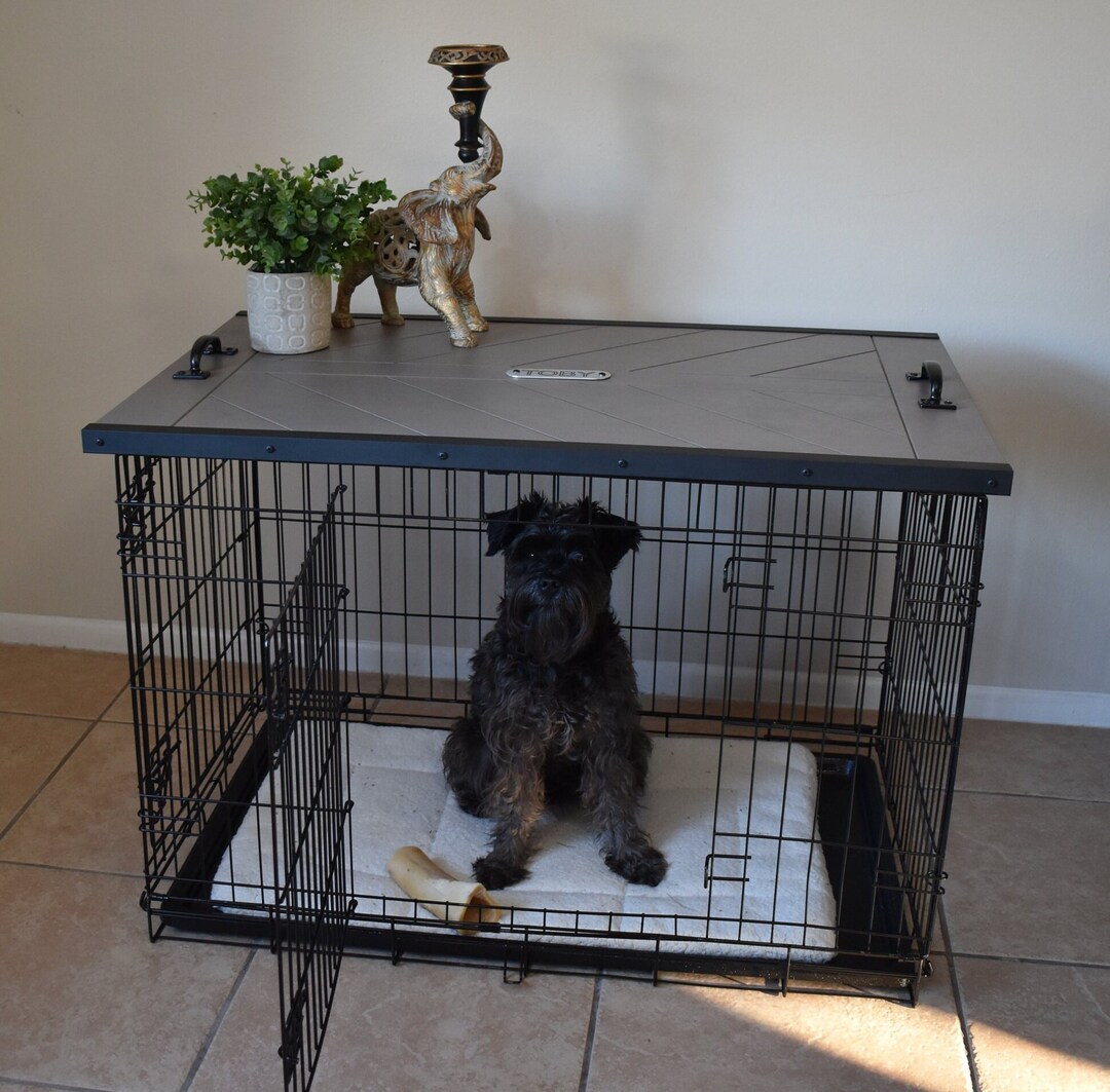Wood Kennel Topper Pet Furniture Customized Dog Crate Kennel Etsy