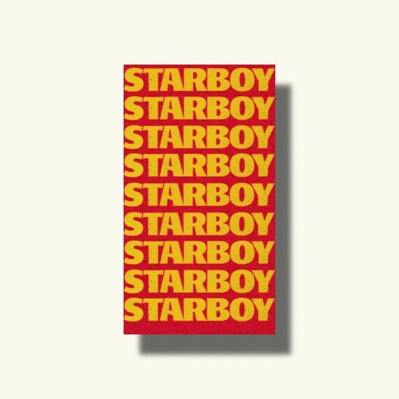 The Weeknd Starboy Poster Printable | Etsy