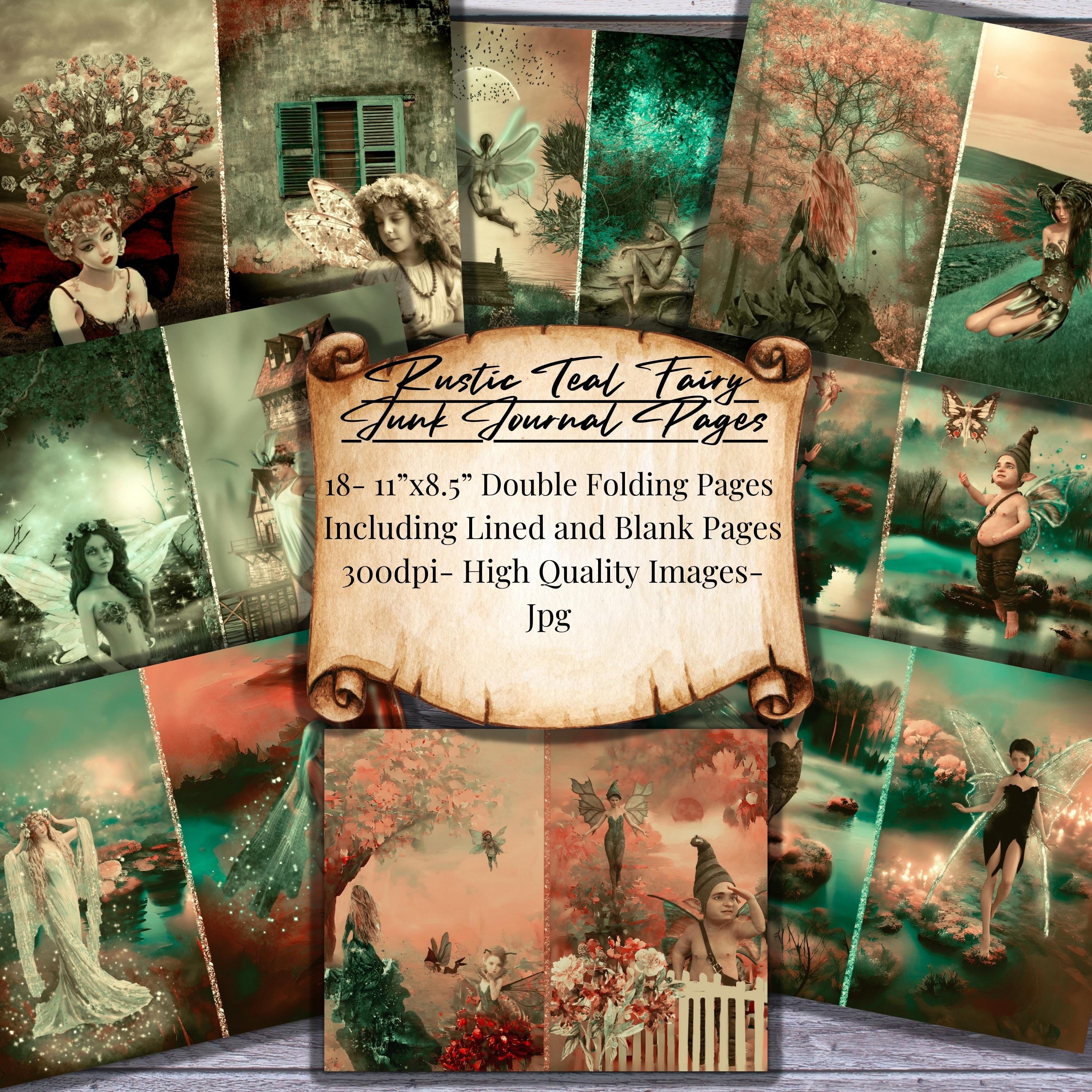Fairy Tale Digital Junk Journal Pages Diary Journal Junk - Etsy