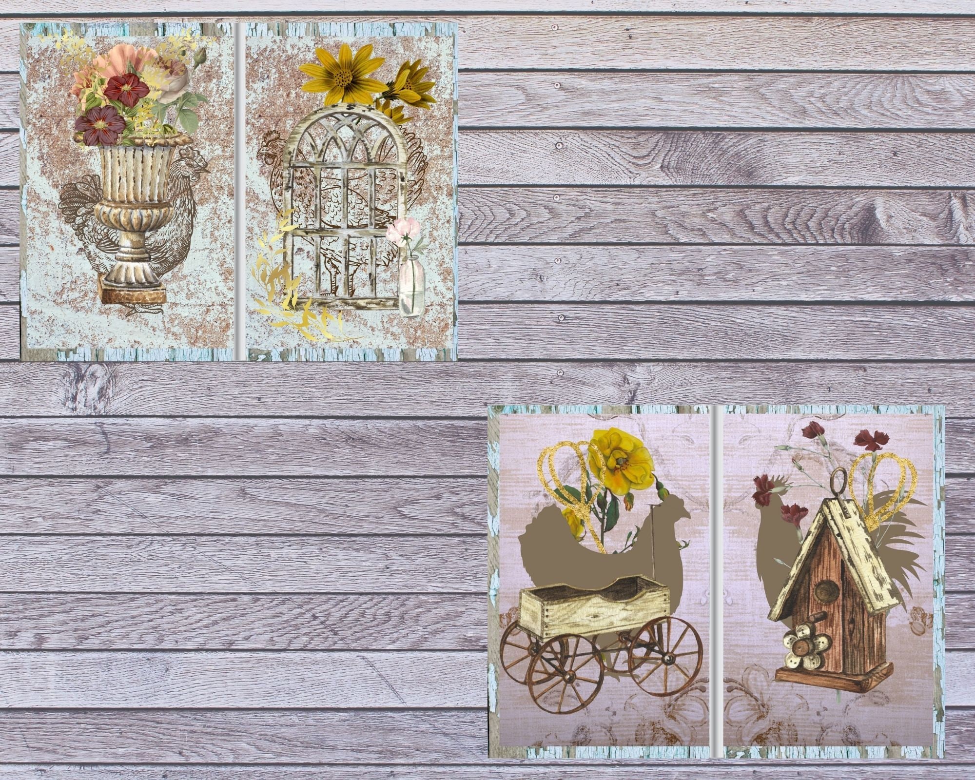 Printable Farmhouse Junk Journal Kit Instant Download - Etsy