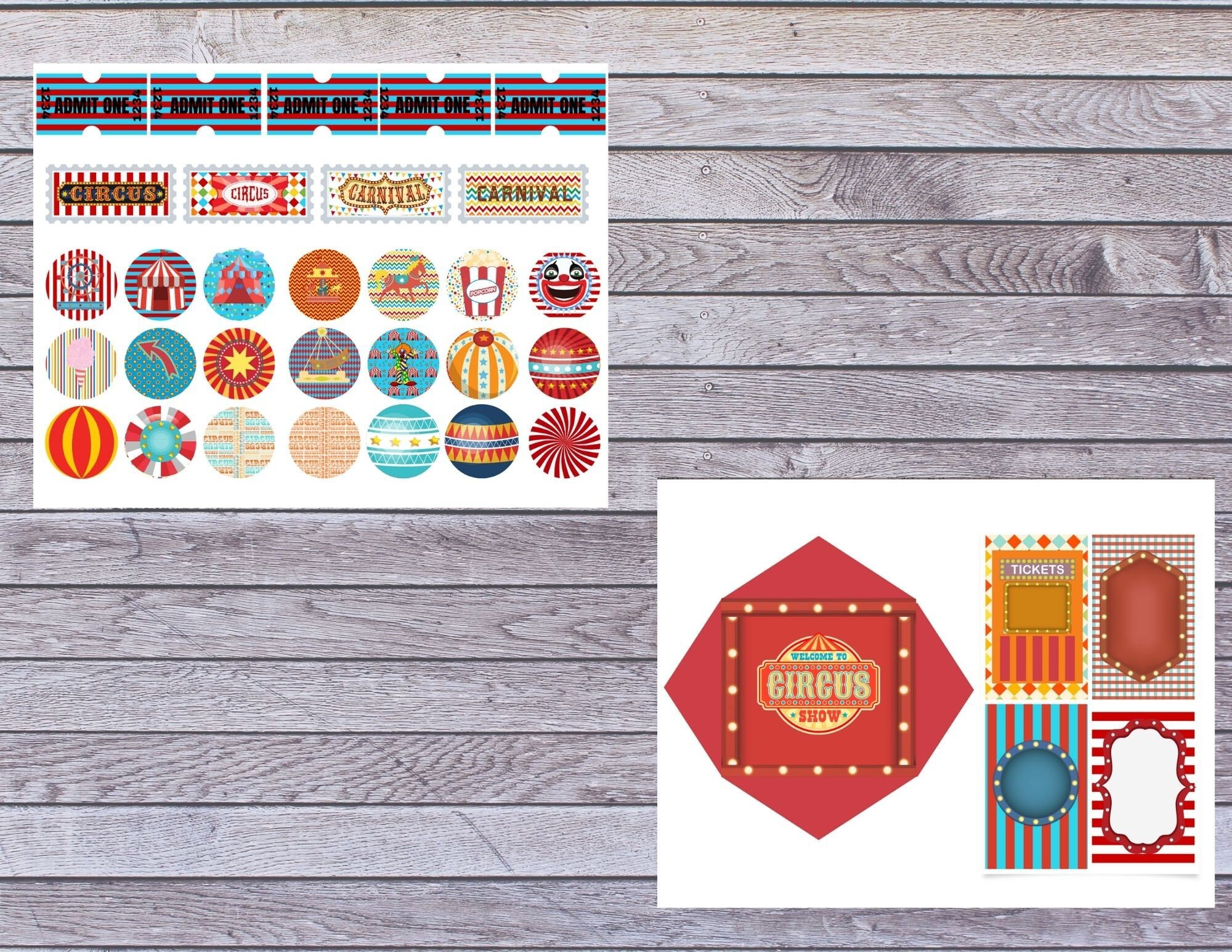 Vintage Circus Junk Journal Kit Printable Digital Download - Etsy