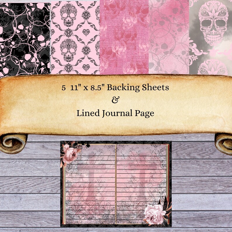 Digital Junk Journal Kit Printable Scrapbook Kit Digital Etsy
