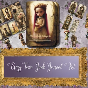 Printable Junk Journal Kit - Journaling Supplies & Pages