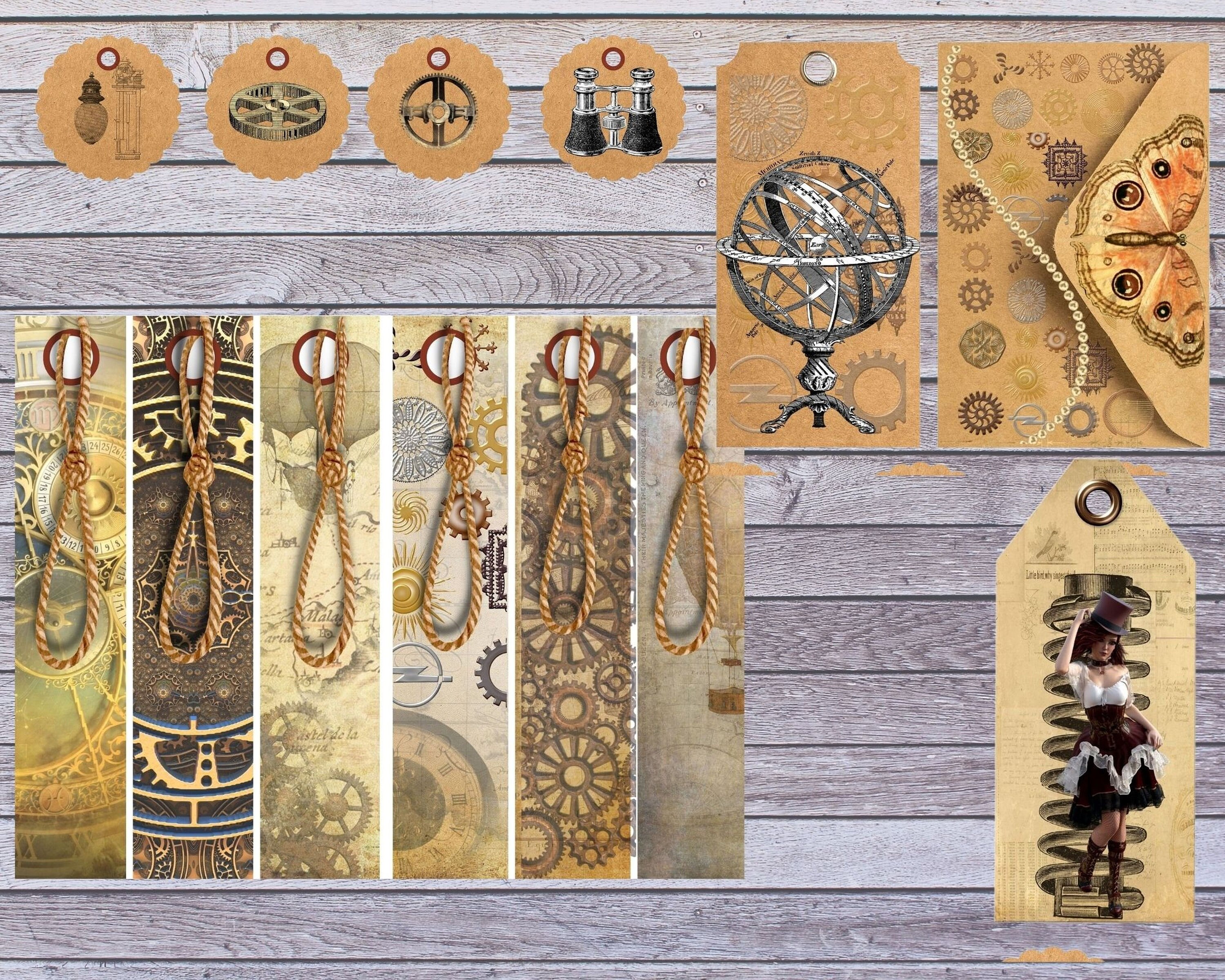 Printable Steampunk Junk Journal Kit Digital Download for | Etsy Australia