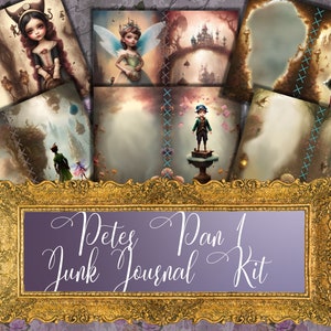 Kit de journal indésirable Peter Pan | Peter Pan, Neverland, Tinker Bell, kit de journal indésirable, imprimable, téléchargement numérique, kit de scrapbooking