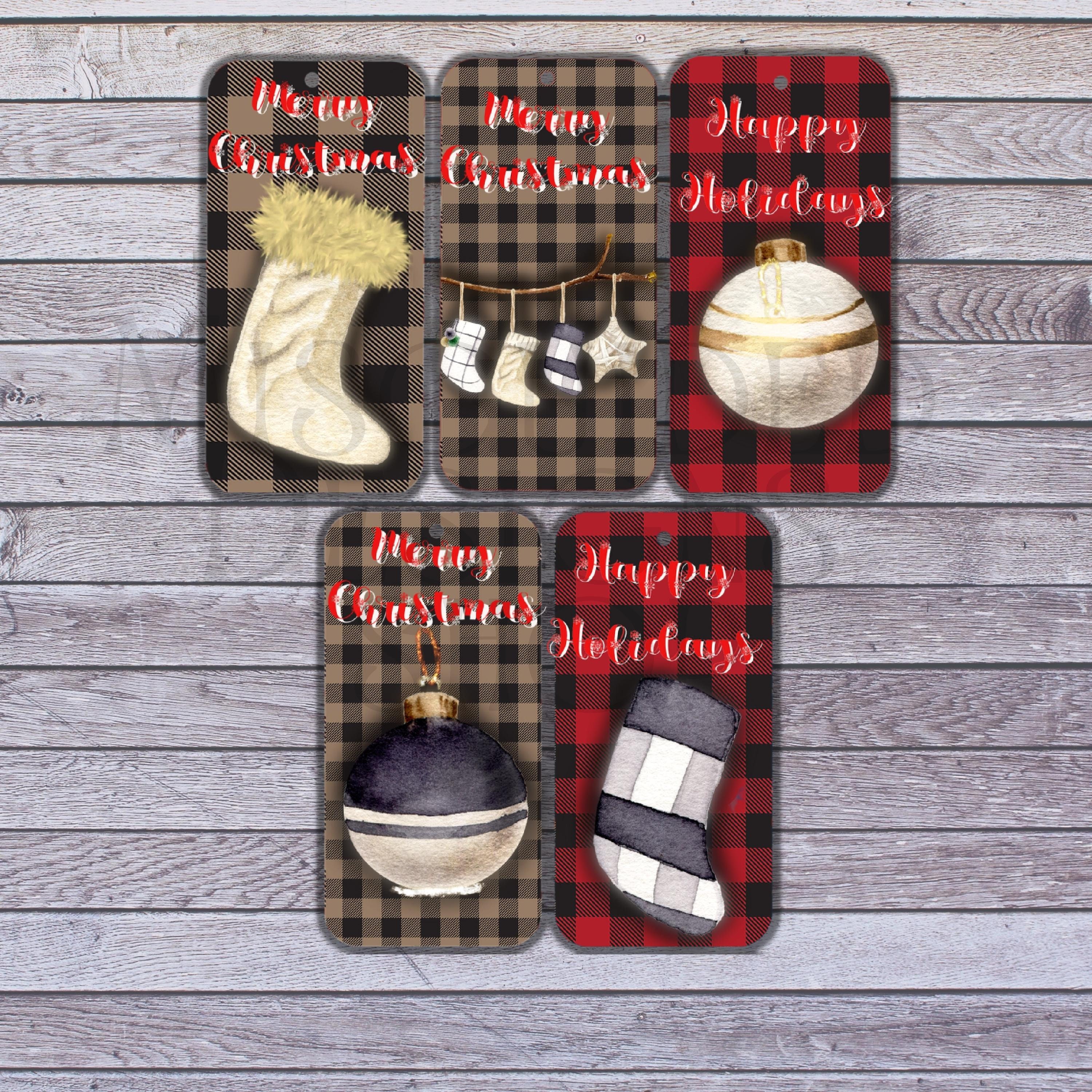 Printable Buffalo Plaid Gift Tags Hang Tagschristmas Gift - Etsy