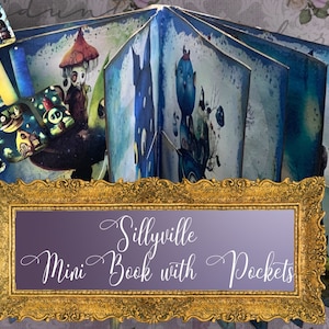 Whimsical Mini Book for Junk Journaling, DIY Printable Journal Insert