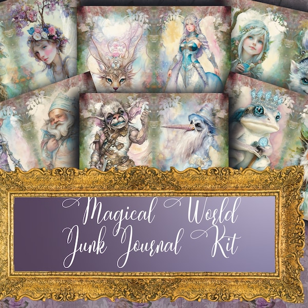 Magical World Junk Journal Kit: DIY Fairy Fantasy Journaling