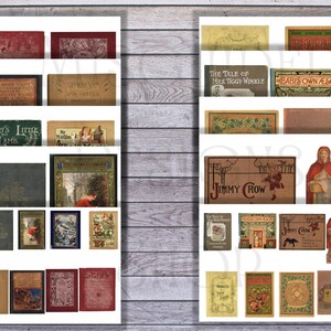 Printable Vintage Childrens Books, Book Covers, Vintage Ephemera, Book Lover Gift, Book Pages ...