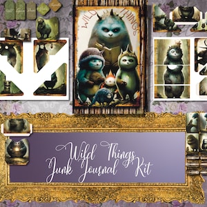 Printable fantasy Junk Journal Kit | DIY Journal Kit |  Junk Journal Pages | Fantasy junk Journal