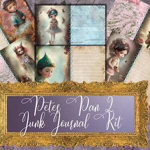 Kit de journal indésirable Peter Pan | Peter Pan, Neverland, Tinker Bell, kit de journal indésirable, imprimable, téléchargement numérique, kit de scrapbooking
