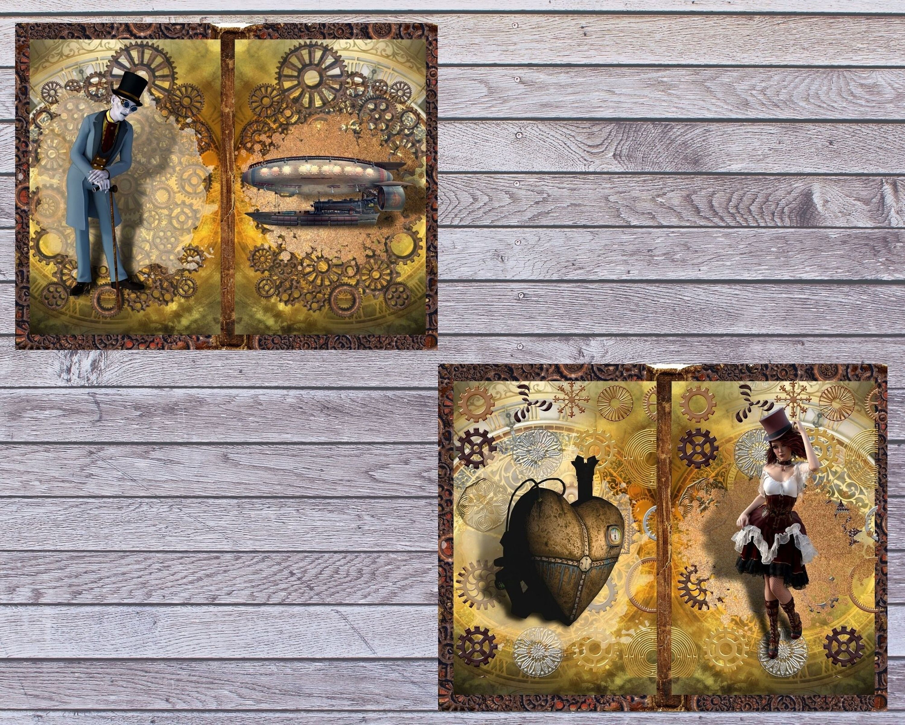 Printable Steampunk Junk Journal Kit Digital Download for - Etsy Australia