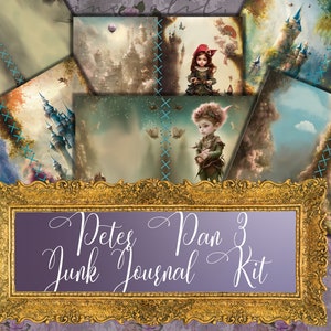 Kit de journal indésirable Peter Pan | Peter Pan, Neverland, Tinker Bell, kit de journal indésirable, imprimable, téléchargement numérique, kit de scrapbooking