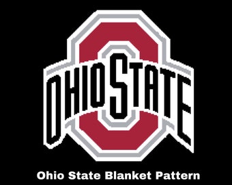 Ohio Football Crochet Blanket Pattern (c2c including written instructions)