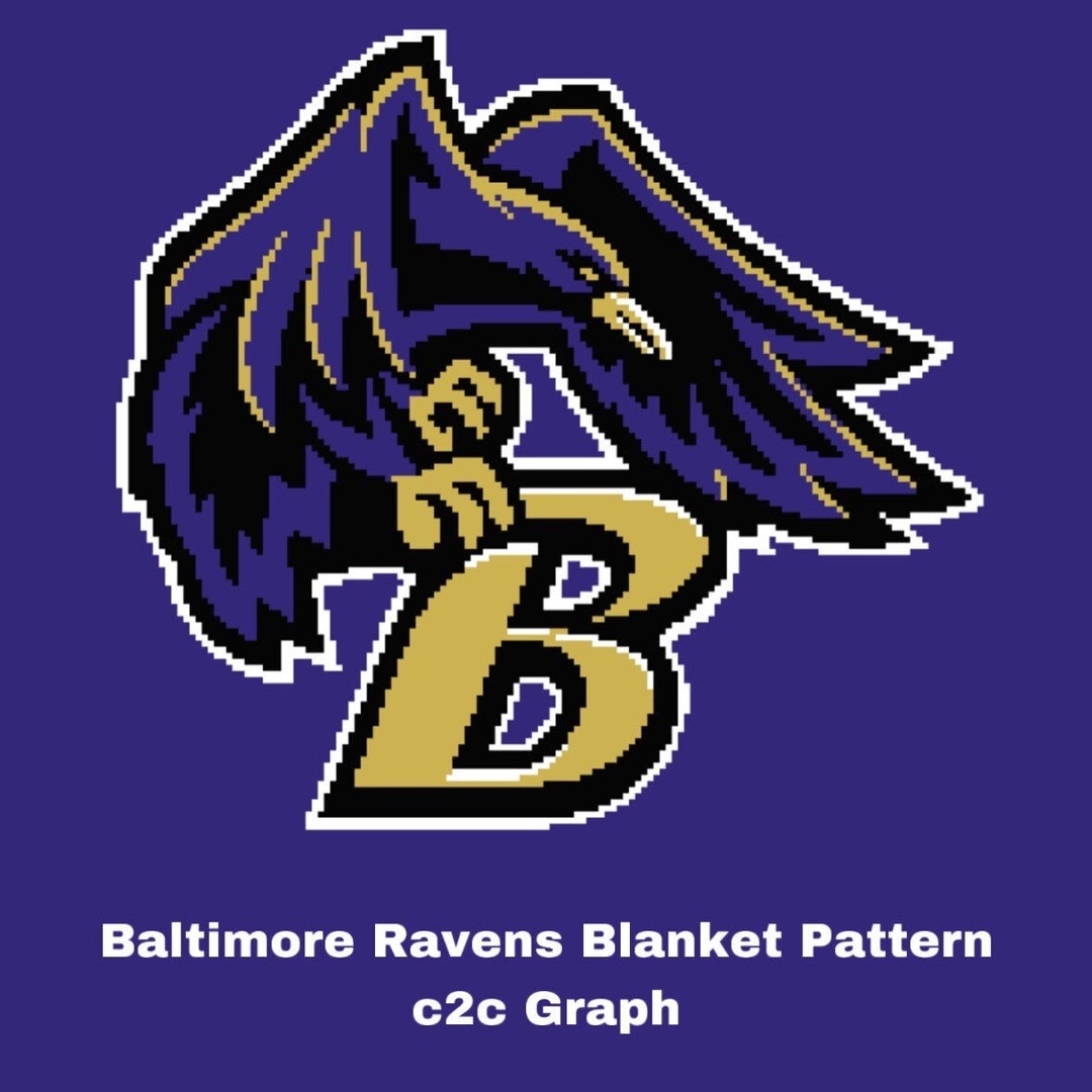 Ravens Crochet Blanket Pattern (c2c Including Written Instructions) - Etsy