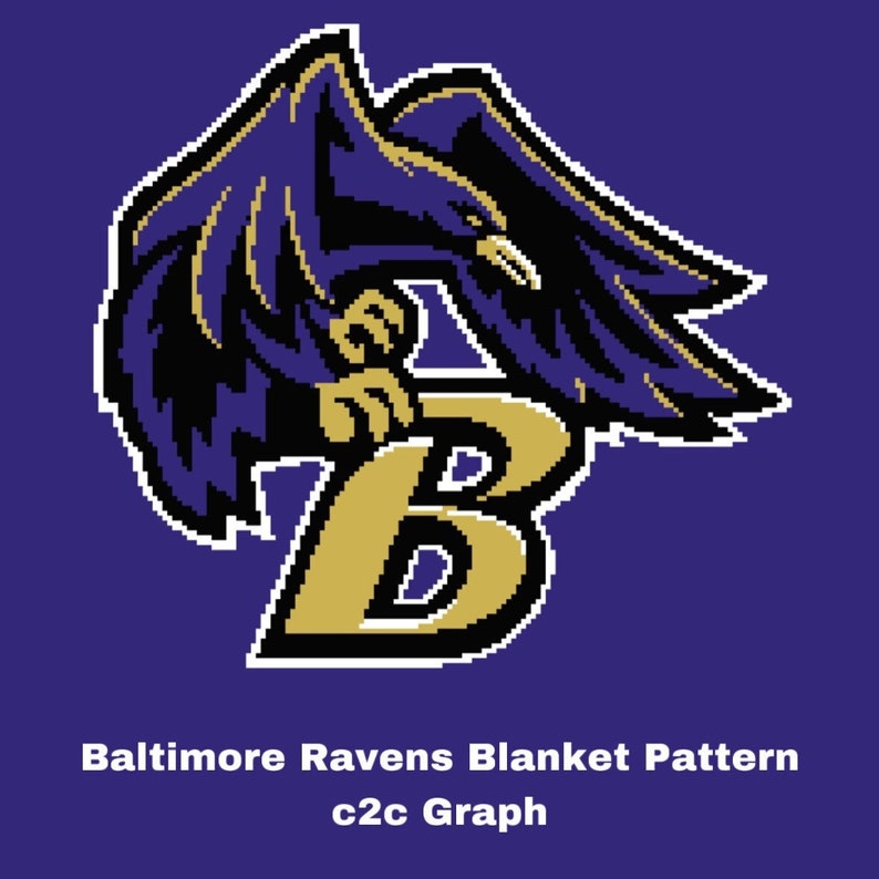 Ravens Crochet Blanket Pattern (c2c Including Written Instructions) - Etsy