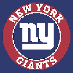 New York Giants gehaakt dekenpatroon (c2c inclusief schriftelijke instructies)