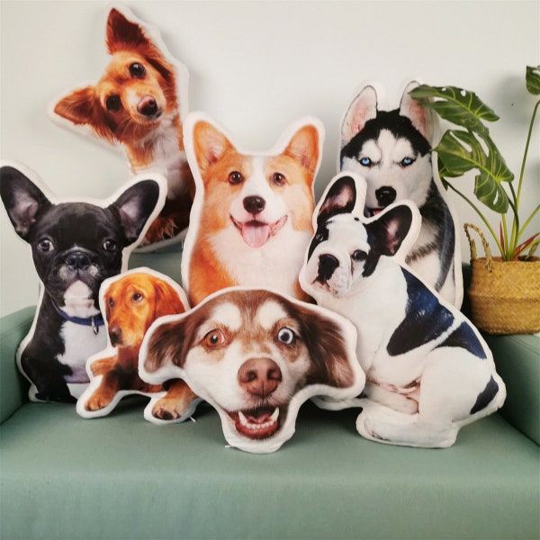 SALE - Personalised pet photo cushion animal pillow customised custom gift memorial mother day home accessories dog cat lover stuffed plushy