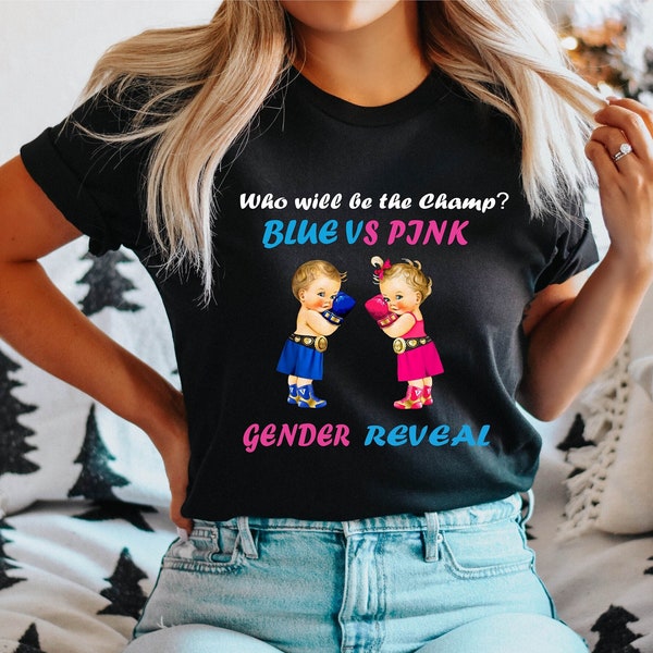 Boxing Gender Reveal Invitation Etsy