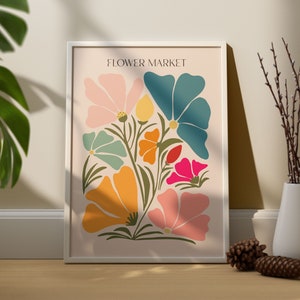 Flower Market Poster, Matisse Print, Henri Matisse Print Wall Art, Digital Download Wall Print, Large Printable Art, Nature Art image 1