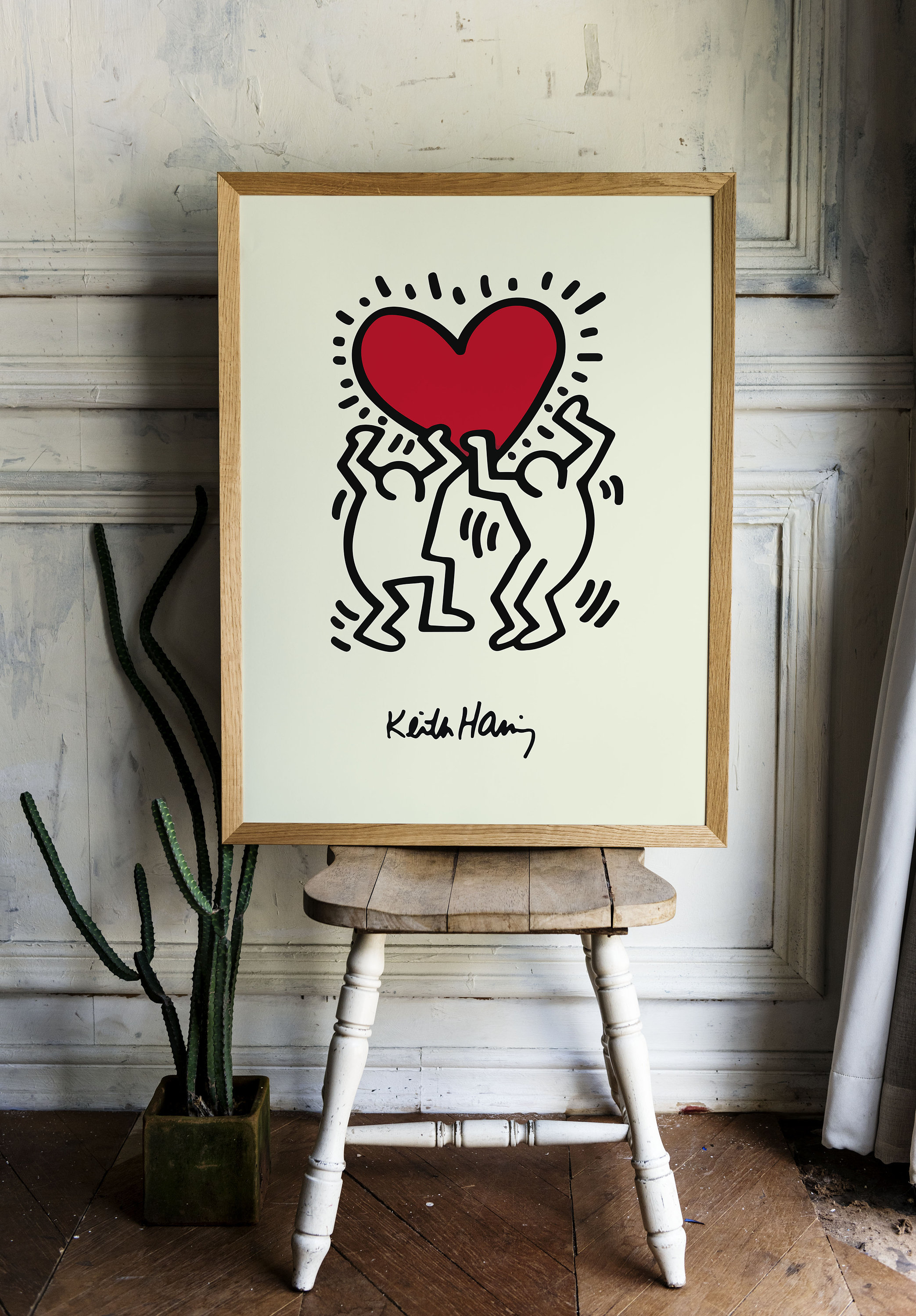 Discover Poster di Keith Haring, Keith Haring Heart