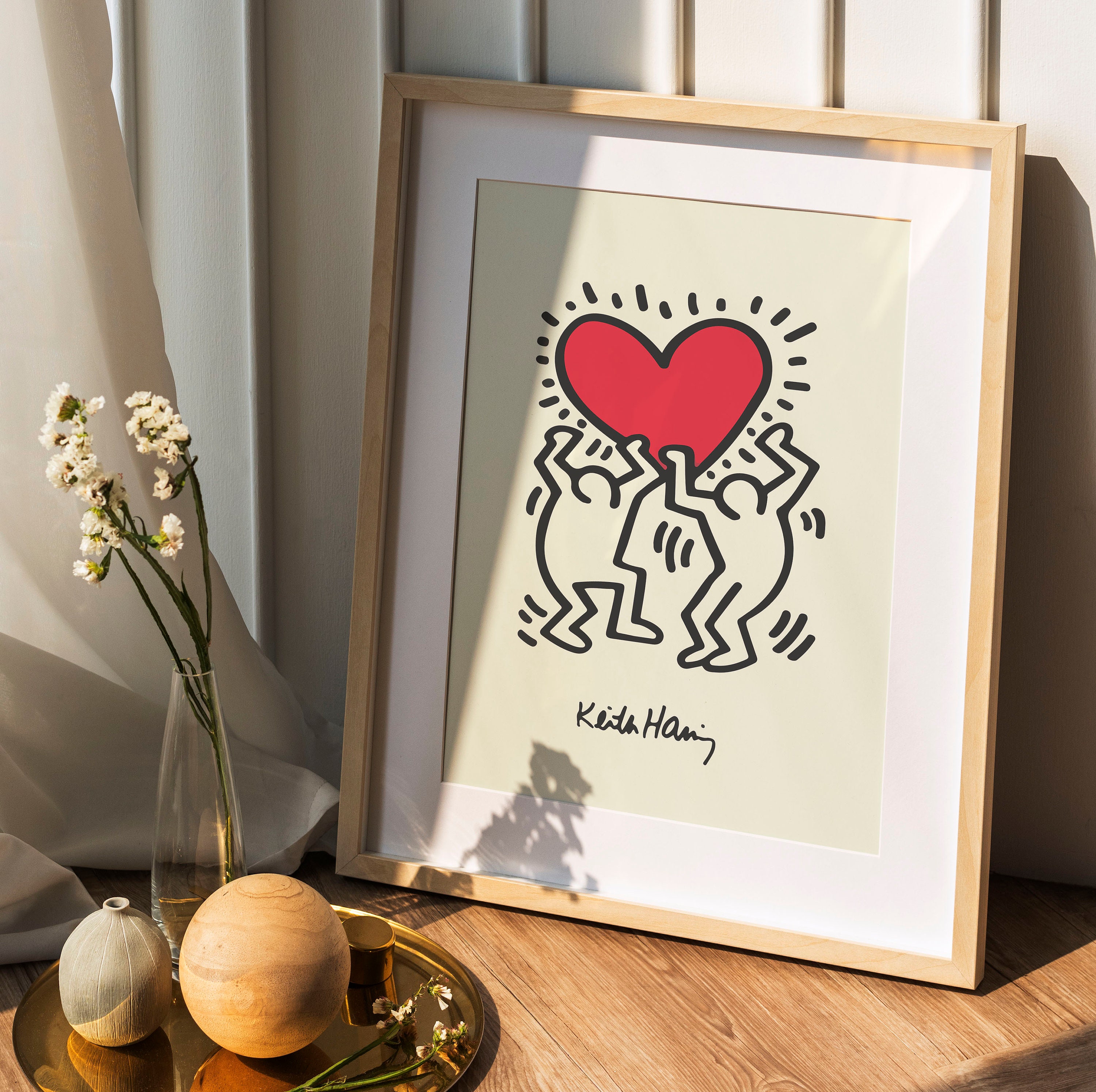 Discover Poster di Keith Haring, Keith Haring Heart