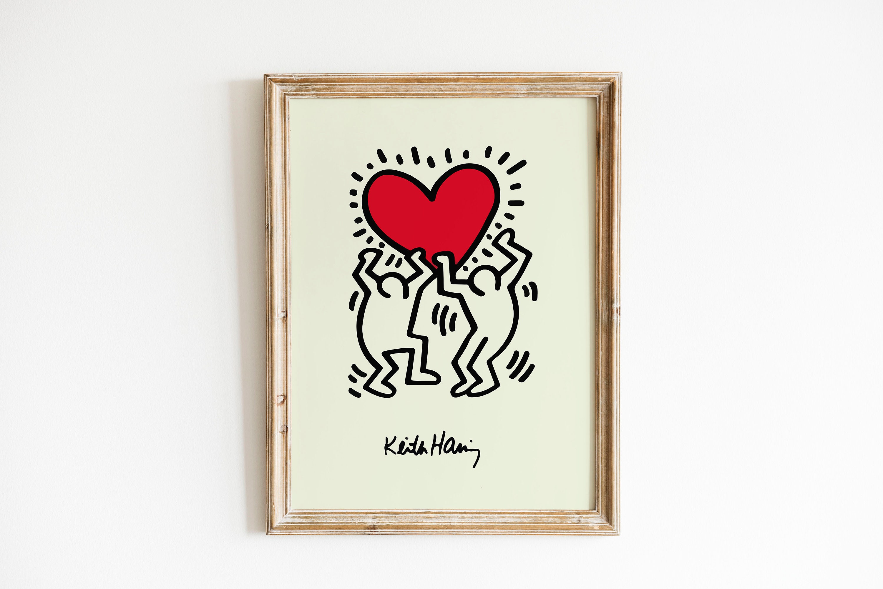 Discover Poster di Keith Haring, Keith Haring Heart