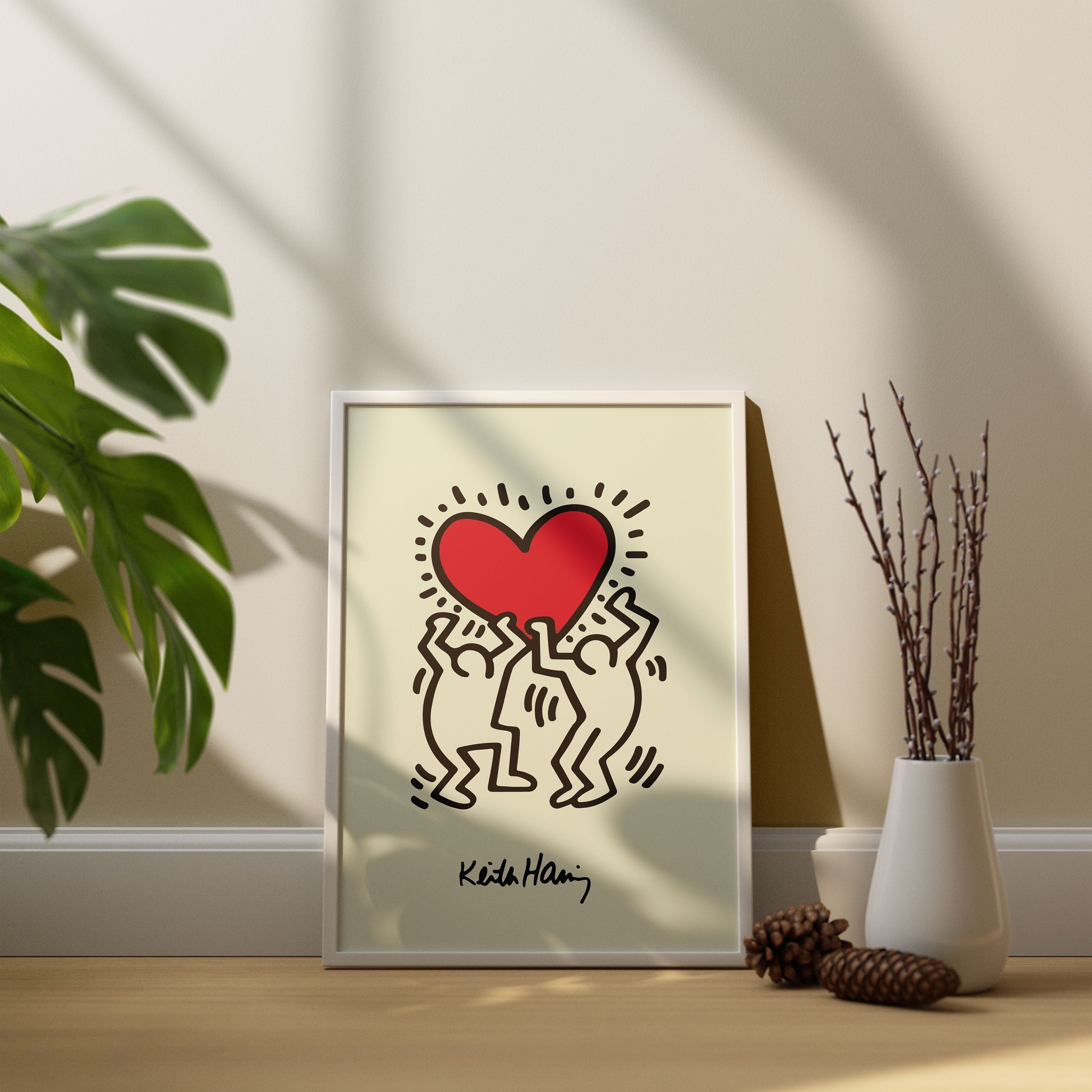 Discover Poster di Keith Haring, Keith Haring Heart