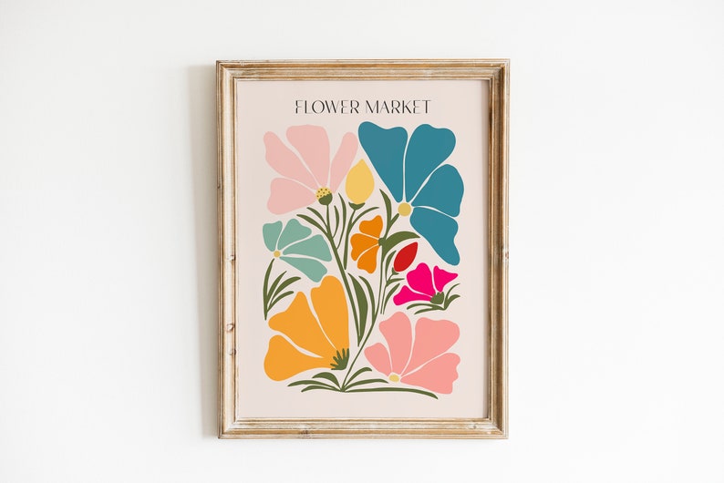 Flower Market Poster, Matisse Print, Henri Matisse Print Wall Art, Digital Download Wall Print, Large Printable Art, Nature Art image 5