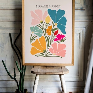 Flower Market Poster, Matisse Print, Henri Matisse Print Wall Art, Digital Download Wall Print, Large Printable Art, Nature Art image 2