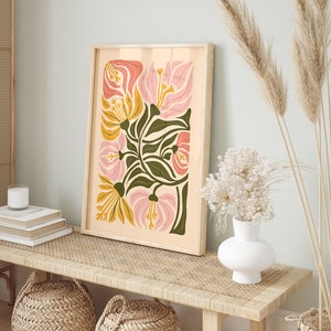 Set of 2 Print, Print Wall Art, Flower Print Set, Flower Market Set, Digital Printable Wall Art, Poster Print, Poster Set, Matisse Print image 4