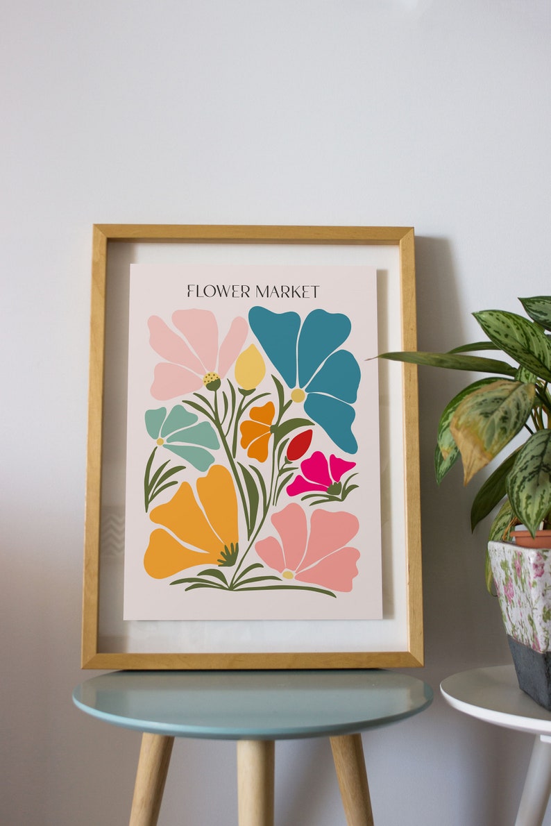 Flower Market Poster, Matisse Print, Henri Matisse Print Wall Art, Digital Download Wall Print, Large Printable Art, Nature Art image 6