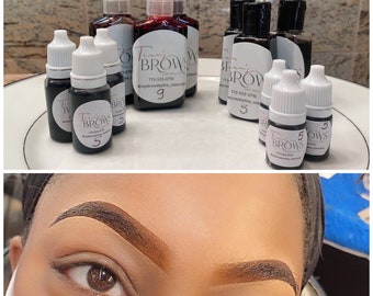 Eyebrow tint, “NO WIPE OFF” tint gel,