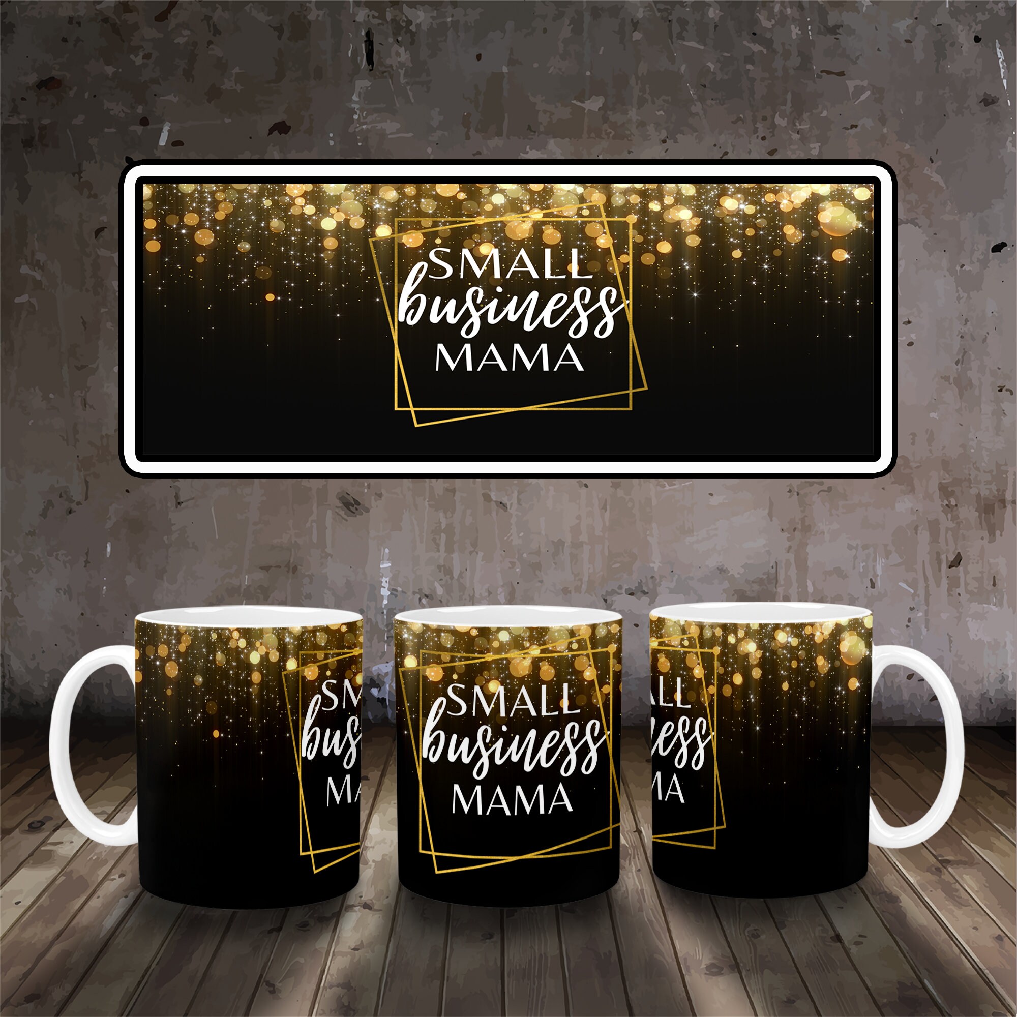 11oz & 15oz Tasse Sublimation Designs.Business Mom png. Tasse PNG Datei Digital Download, Kaffeetasse Png, Tasse Vorlage