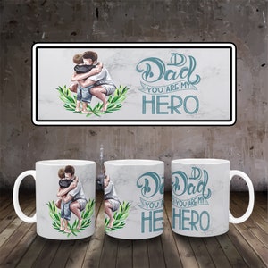 11oz & 15oz Mug Sublimation Designs.dad png.Mug PNG File Digital Download, Coffee Mug Png, Mug Template.father&#39;s day mug full wrap.dad png