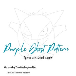 Purple Ghost Stained Glass Pattern
