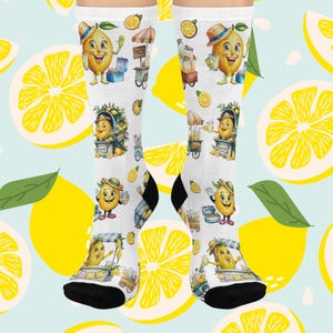 Fun Fruit-Themed Cushioned Crew Socks - Perfect for Summer Vibes, Gift for Fruit Lovers, Birthday, Casual Wear, Cozy Socks