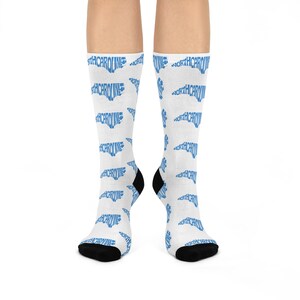 Calcetines de Carolina del Norte: regalos perfectos de Carolina del Norte, calcetines de cumpleaños, recuerdos únicos, calcetines novedosos, vacaciones, regalos para mejores amigos. imagen 2