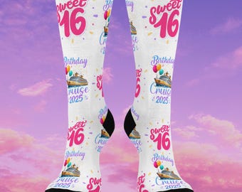Calcetines de 16 cumpleaños: regalo perfecto para 16 cumpleaños, fiestas de 16, regalo único para adolescentes, regalos de fiesta de cumpleaños, idea de regalo única