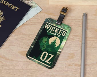 Wicked Oz Luggage Tag | Travel Accessory, Gift for Travelers, Airport Essentials, Halloween Decor, Wizard of Oz Inspired