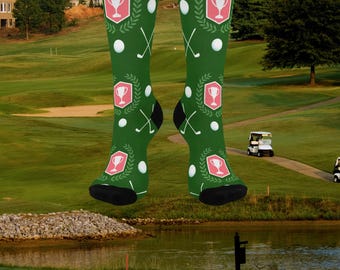 Calcetines con temática de golf. Regalo perfecto para golfistas, regalo divertido para amantes del golf, calcetines deportivos cómodos, regalo de calcetín único, tallas grandes, vacaciones, regalo para mejores amigos.