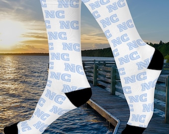 Perfect gift for North Carolina Lovers - Cozy North Carolina Socks, Birthday Socks gift, Unique souvenir Gift, Christmas stocking stuffer