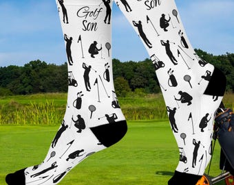 Son Golfstrumpor - Perfekt sonpresent, golfsockor, golfstrumpor, födelsedag, turneringsstrumpor, golfpresent, högtid, bästa vännen-present