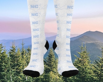 North Carolina Socks - Perfect North Carolina gifts, Birthday Socks gift, Unique souvenir Gift, Keepsake, Holiday, BFF gift