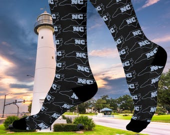 North Carolina Socks -North Carolina Lovers gift, Birthday present, Unique souvenir Gift, Under 25, Friends gift, State socks, Premium socks