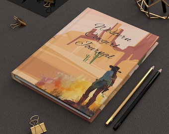 Western Cowgirl Journal - Perfect gift for Cowgirl, Country Notebook, Cowgirl Journal, Rodeo Gift, Diary, Birthday Farmhouse Stationery -