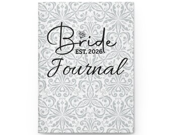 Diario Novia Elegante 2026, Cuaderno para Planificar Bodas, Regalo para Despedida de Soltera, Diario de Compromiso, Recuerdo Memorable